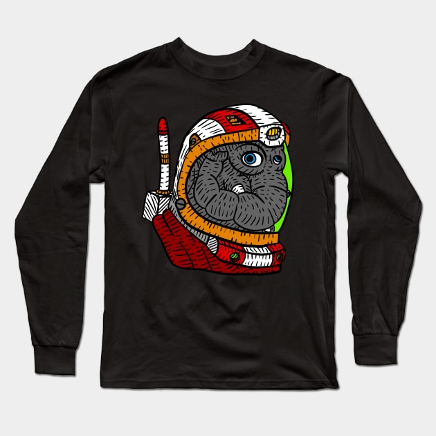 oli the space elephant, astronaut oli. Long Sleeve T-Shirt by JJadx